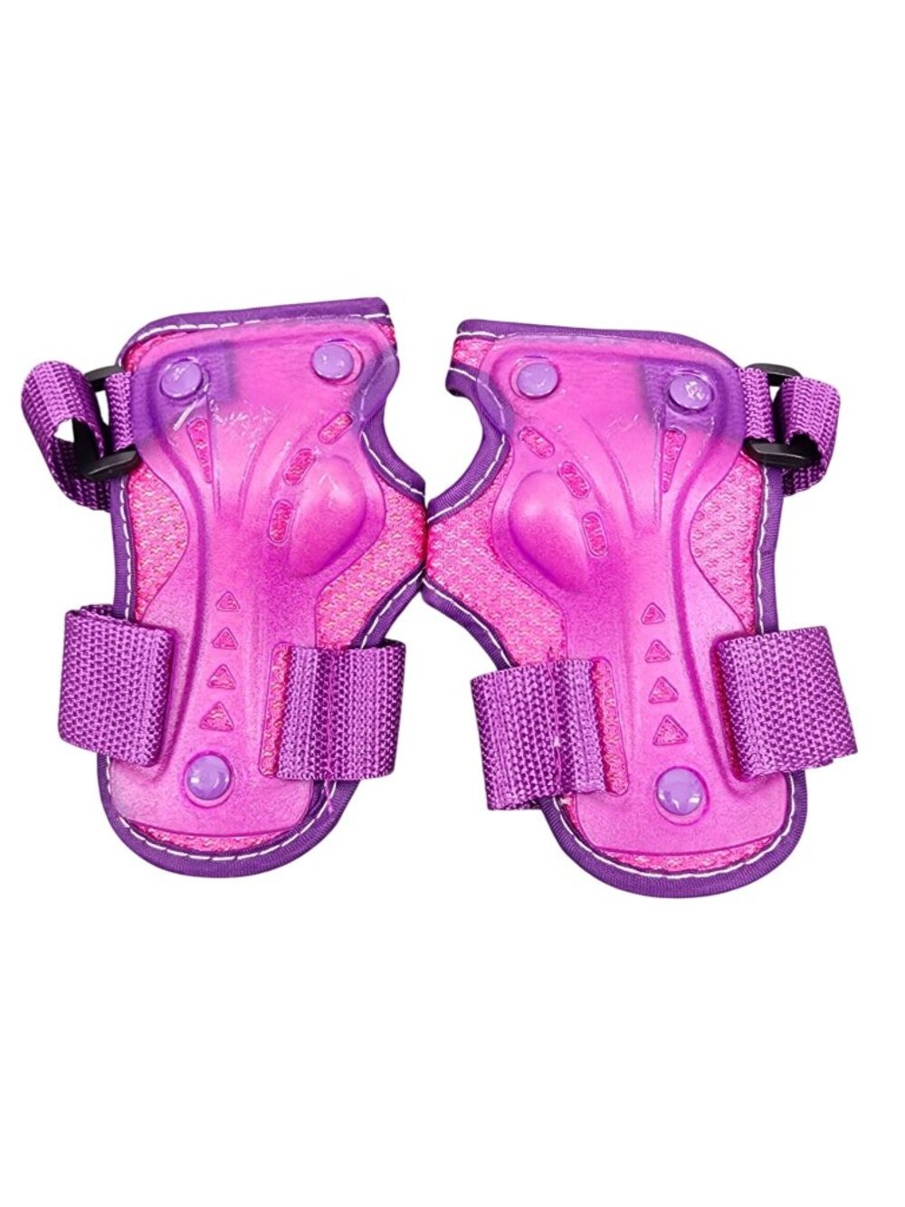 Girl's Roller Derby Pink Purple Wrist Guard Protection Size 5-10 Youth